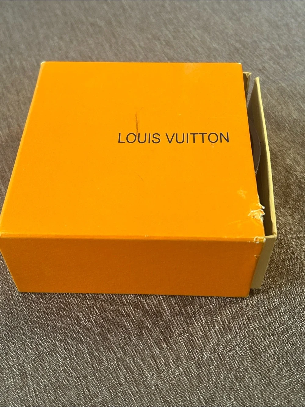 Louis Vuitton Brown Damier Canvas LV Logo Belt